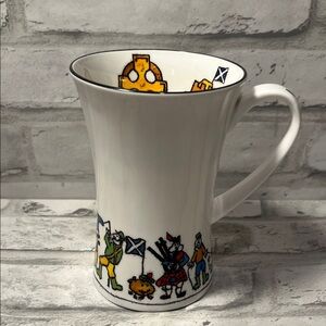 Hudson Middleton Scotland streetwise 9 oz White Mug with Scottish Themed Design